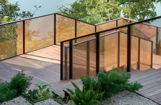 barandilla corten instalada