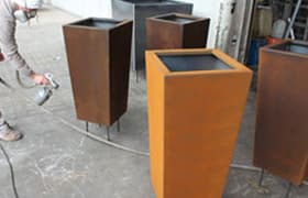 jardineras acero corten
