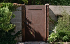 puertas de acero instalada