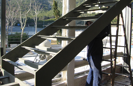 escalera metalica de interior instalada escalera metalica de interior instalada