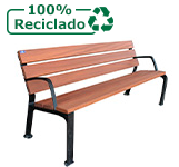 banco listones madera patas plastico nightfall