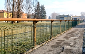 barandilla urbana de acero corten pirena