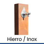 fuentes urbanas de hierro o inox