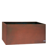 jardinera rectangular corten