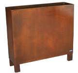 jardinera rectangular corten