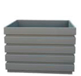 jardinera rectangular corten
