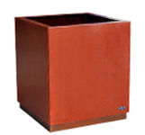 jardinera rectangular corten