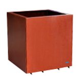 jardinera rectangular corten