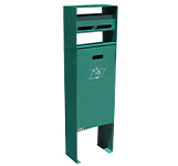 papelera con dispensador bolsas box