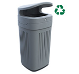 papelera plastico orbi