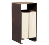 papelera corten myra