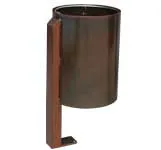 papelera acero corten tresto papelera acero corten tresto
