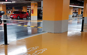 pilona a-flex placa negra