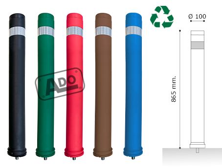 modelos pilonas A-Blen con tornillo para atornillar a suelo