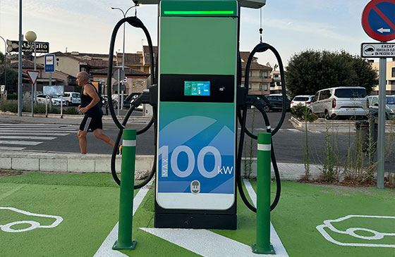 pilonas a-flex placa verdes recarga vehiculos