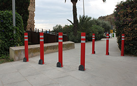 pilonas semiflexibles extraibles instaladas