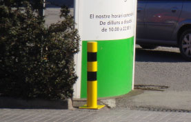 pilona fija protec instalada pilona fija protec instalada