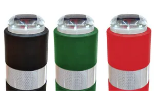 detalle pilona aflex con baliza de leds superior detalle pilona aflex con baliza de leds superior