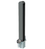 pilona seguridad extraible grey 100