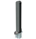 pilona seguridad extraible grey 140