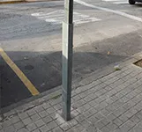 protectores señales de trafico tubo rectangular
