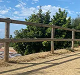 Vallado de madera continua
