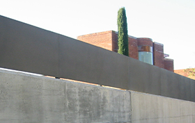 valla chapa lisa instalada